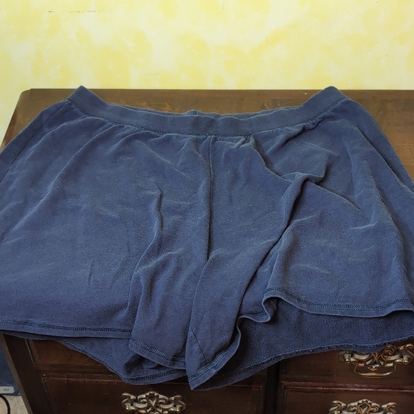 Just My Size Relaxed Fit Navy Snap Detail Shorts 3x Women's Vintage - Picture 2 of 5